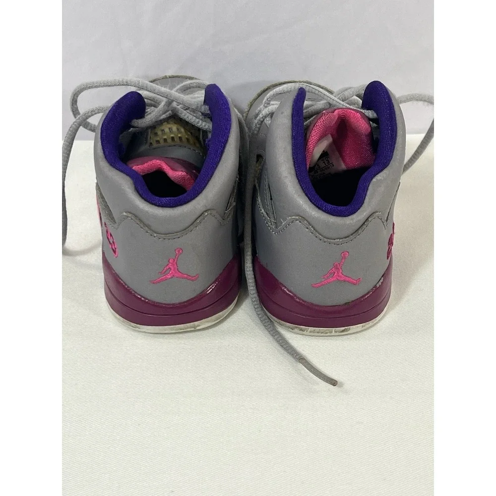 Air Jordan 5 Retro 23 Cement Grey/Pink Flash‎ Toddler Sz 7c 2013